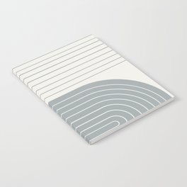 Two Tone Line Curvature LIX Notebook
