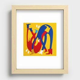 Cowboy Jonkles (Yellow) Recessed Framed Print
