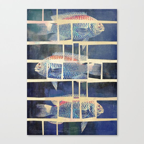 Fish Under Strong Radiation 5 Canvas Print