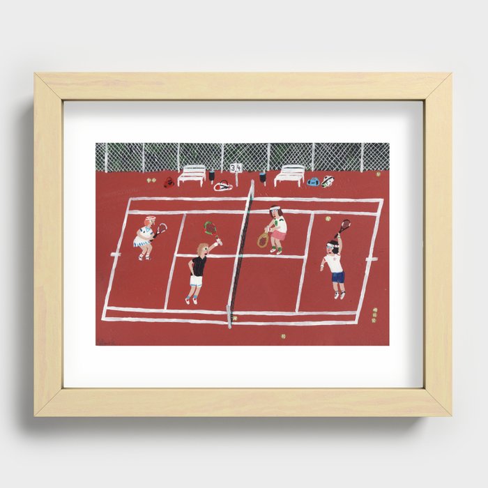 Tennis Recessed Framed Print