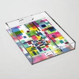 abstract city Acrylic Tray
