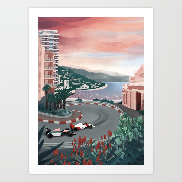 Monaco Circuit Art Print