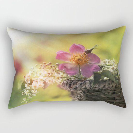 Lovely flowerbouquet in a special light- Rose Roses Rectangular Pillow
