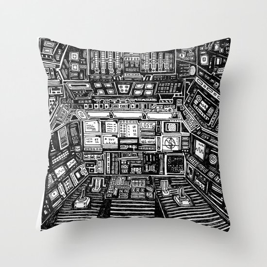 Lost cabin 666 Throw Pillow