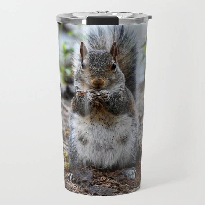 Sitting Squirrel Travel Mug