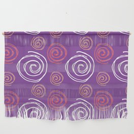 Twirly Swirly Purple Wall Hanging