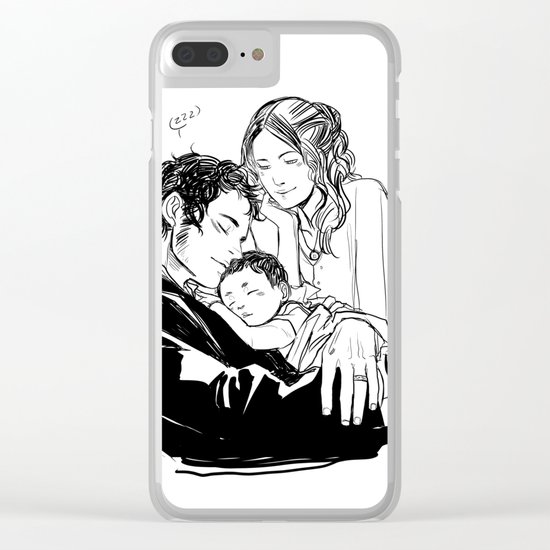 Loving Family Clear iPhone Case