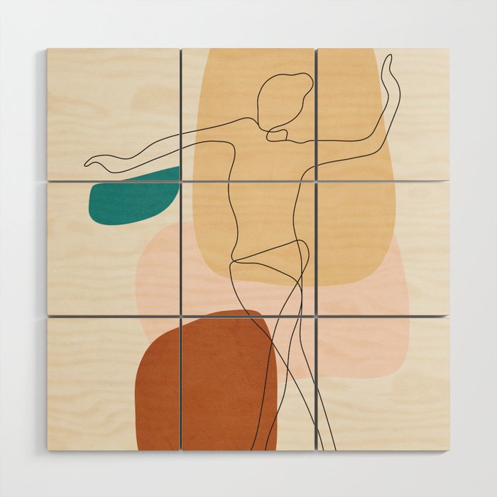 Summer Dance I Wood Wall Art