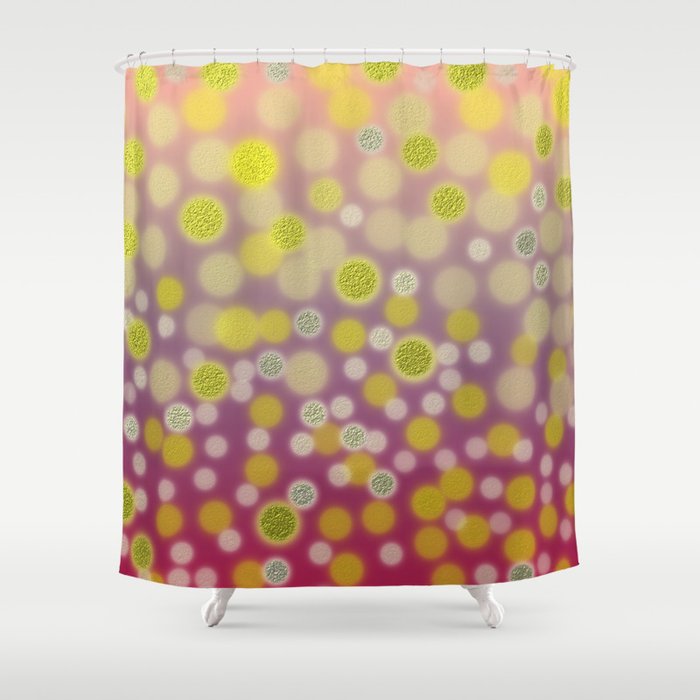 Shiny Gold Silver Dots Purple Pink Ombre Background Shower ...