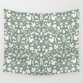 Woodland Squirrel Pattern Wall Tapestry