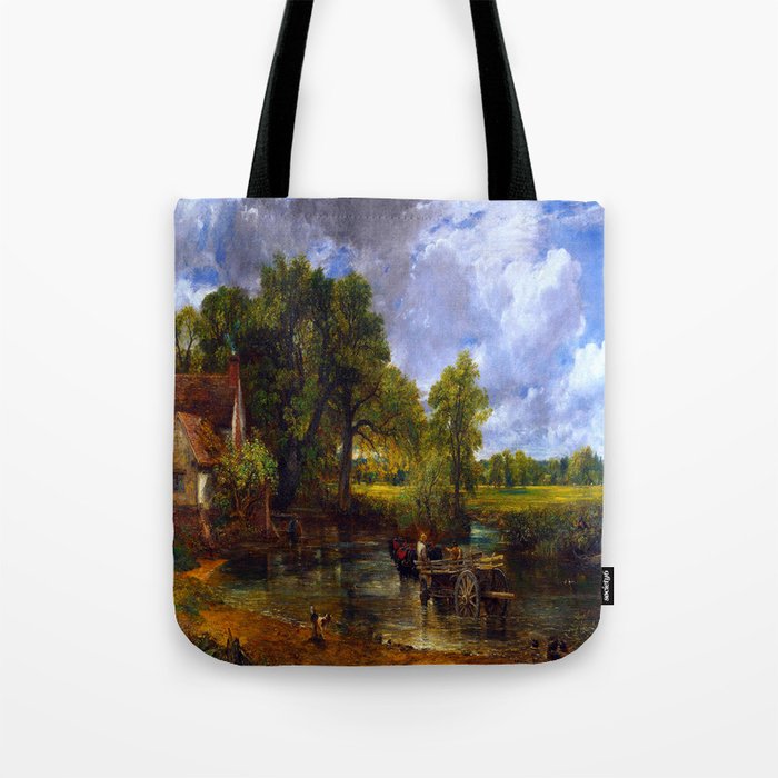 John Constable (British, 1776-1837) - The Hay Wain - 1821 - Romanticism (English School) - Landscape painting (Rural scene) - Oil on canvas - Digitally Enhanced Version - Tote Bag