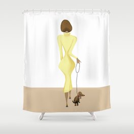 Curvy Girl Santa Barbara Shower Curtain