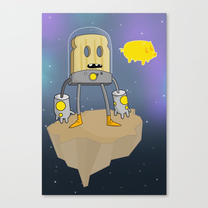 Space Toast Canvas Print