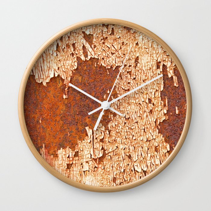 Rust textures Wall Clock