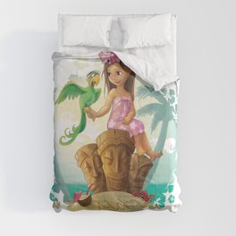 Hawaiian Friends Comforter