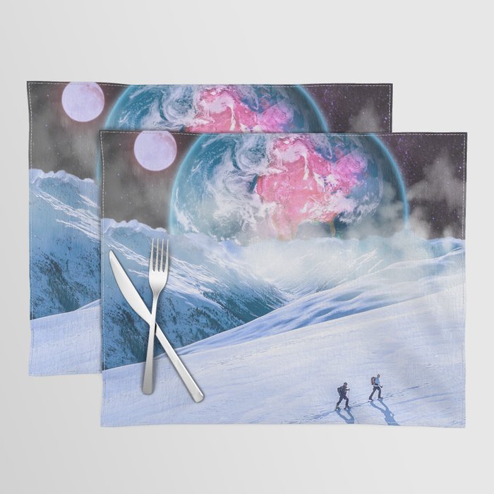 Skiing in Space Placemat