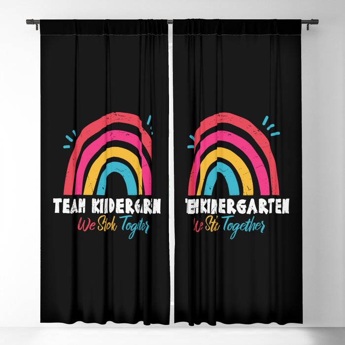 Team Kindergarten We Stick Together Blackout Curtain