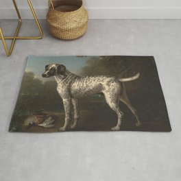 A Grey Spotted Hound by John Wootton Area & Throw Rug