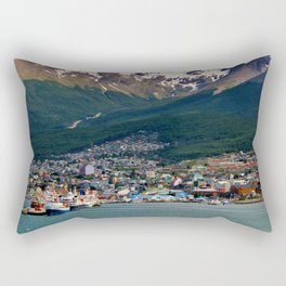 Argentina Photography - Archipelago Surrounded By Tall Majestic Mountains Rectangular Pillow