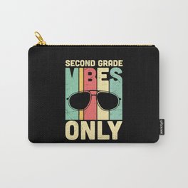 Second Grade Vibes Only Retro Sunglasses Carry-All Pouch