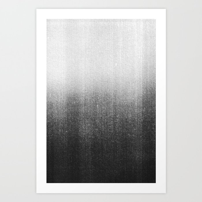 BLUR / abyss / black Art Print