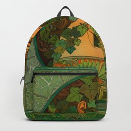 Alphonse Mucha Ivy  Backpack