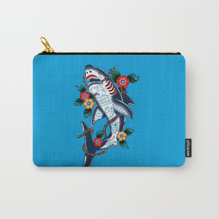 SHARK TRADITIONAL TATTOO Carry-All Pouch