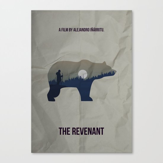 The Revenant Vector Portrait Canvas Print