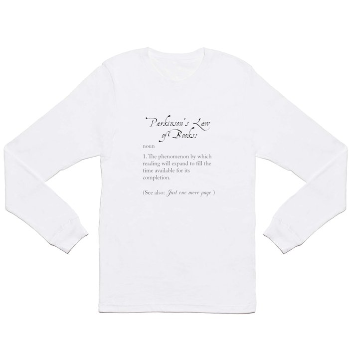 Law of Book Reading Long Sleeve T Shirt