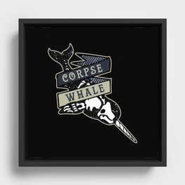 Corpse Whale Framed Canvas