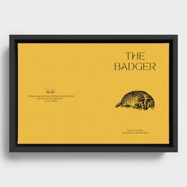 The Badger Framed Canvas