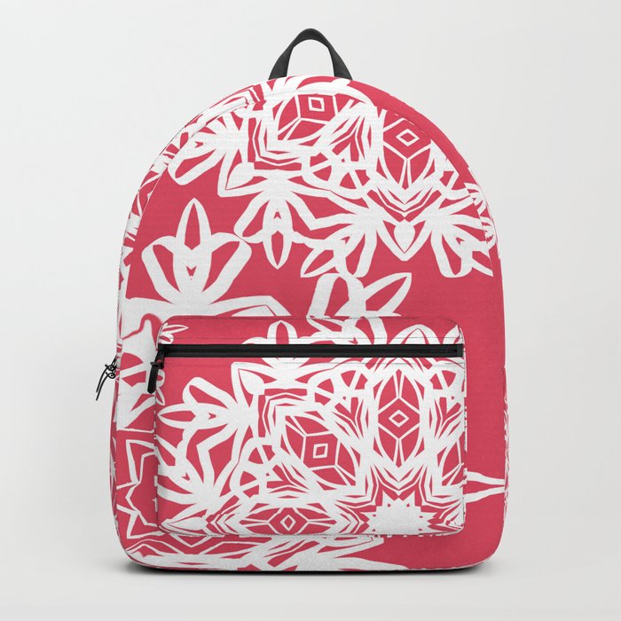 Flurries on Coral Backpack