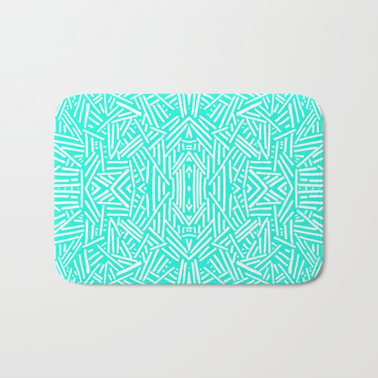Radiate (Mint) Bath Mat