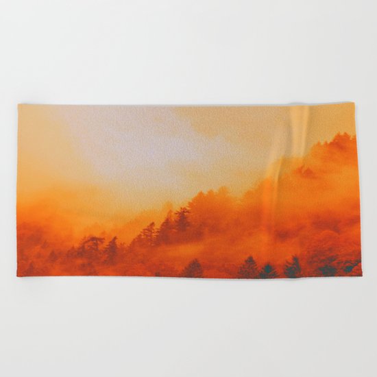 ON FIRE Beach Towel