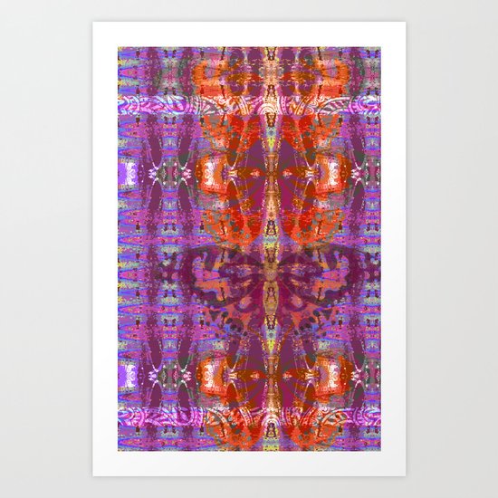 Batik Butterfly Art Print
