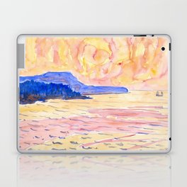 Watercolor No. 6, Blue Coast Laptop Skin