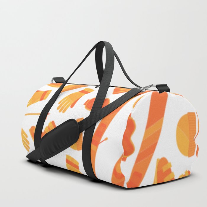 Skiing Accessories - Orange Duffle Bag