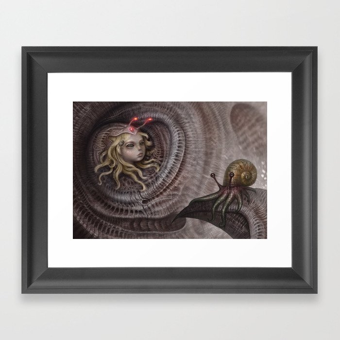 Spiral Inhabitants Framed Art Print