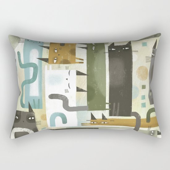 EARS EYES & TAILS Rectangular Pillow