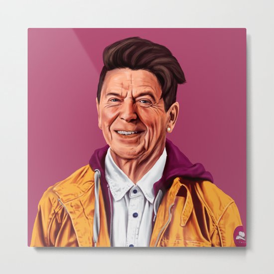 Hipstory - Ronald Reagan Metal Print