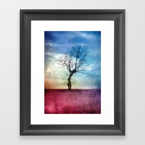 ATMOSPHERIC TREE III Framed Art Print