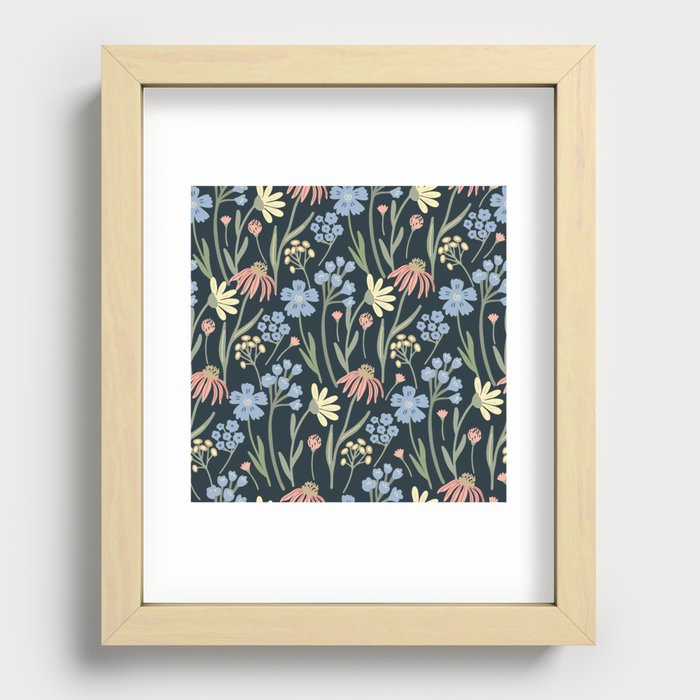 Flower Garden Recessed Framed Print