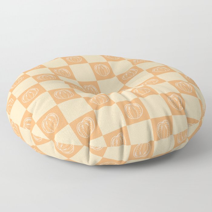 Tangerine Pattern Floor Pillow