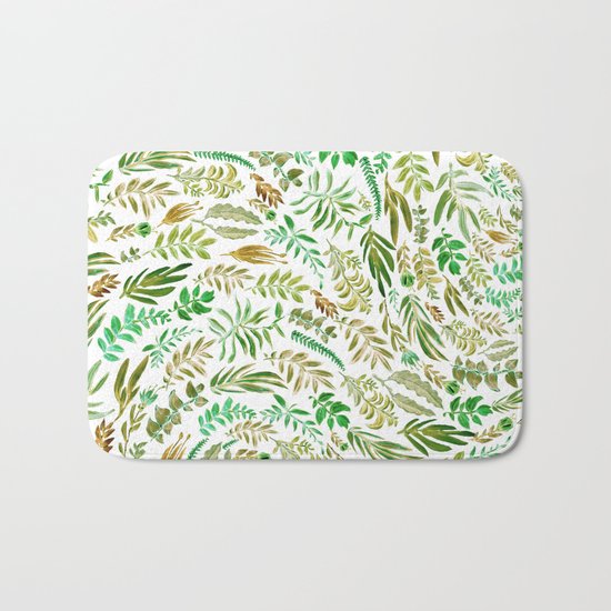 green wave of nature Bath Mat