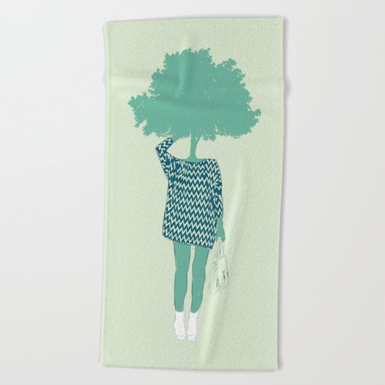 Woman Nature 6 Beach Towel