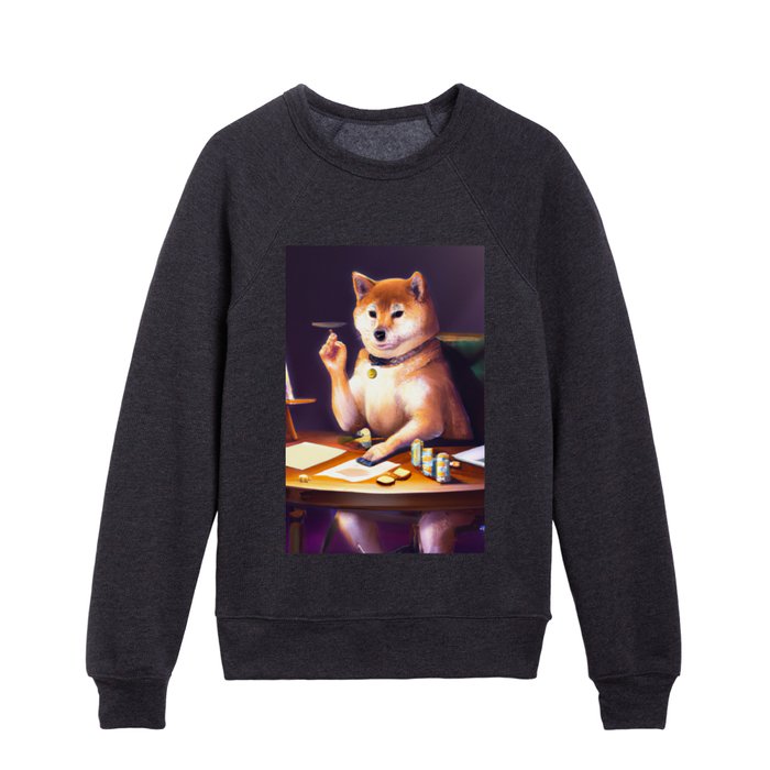 Shiba Inu trading crypto Kids Crewneck