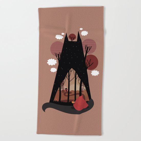 Into the woods Beach Towel