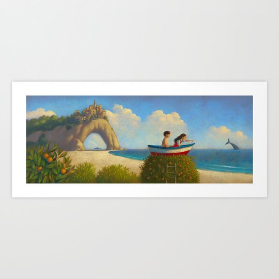 At the sea Art Print