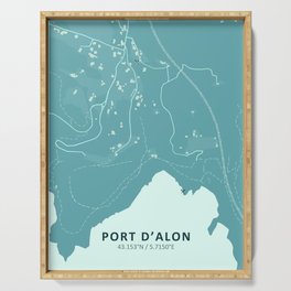 Port d'Alon Vert Céladon Serving Tray