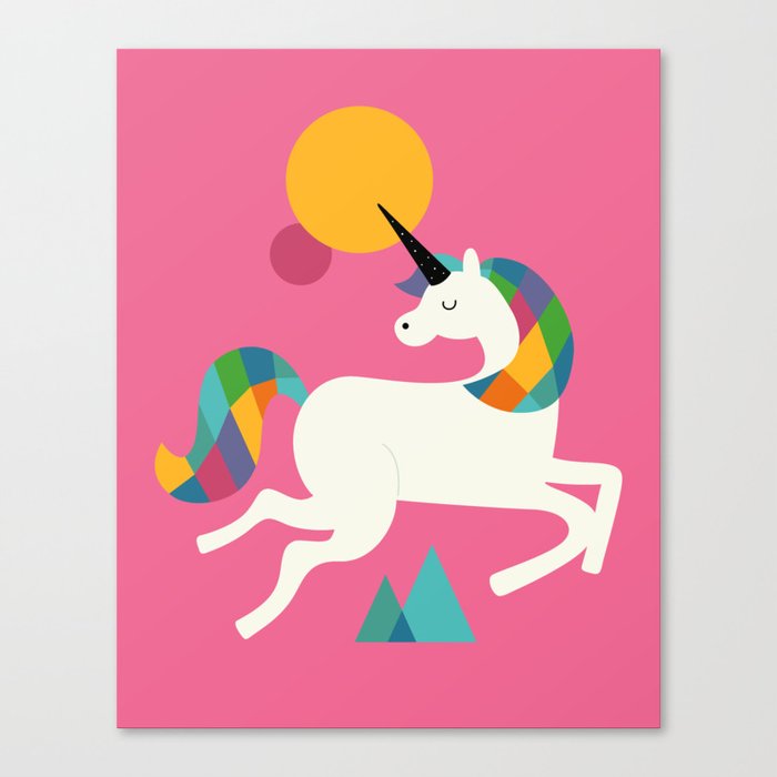 To be a unicorn Canvas Print